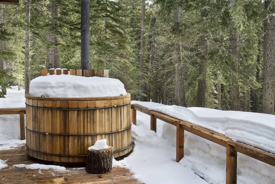 Winter Hot Tub