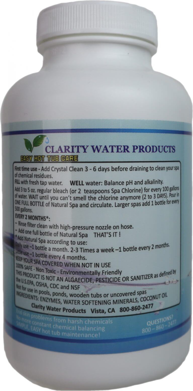 Natural Spa Chlorine Free Complete Hot Tub Startup Kit Clarity for